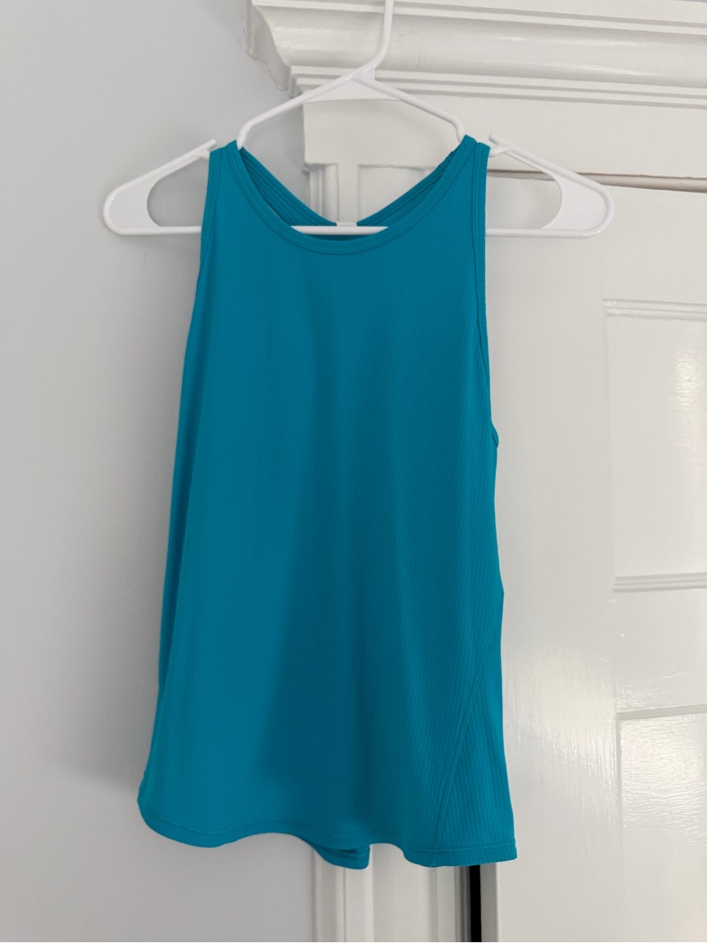 lululemon athletica Teal Ribbed High-Neck Tank
